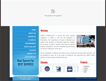 Tablet Screenshot of hitechhydraulics.in